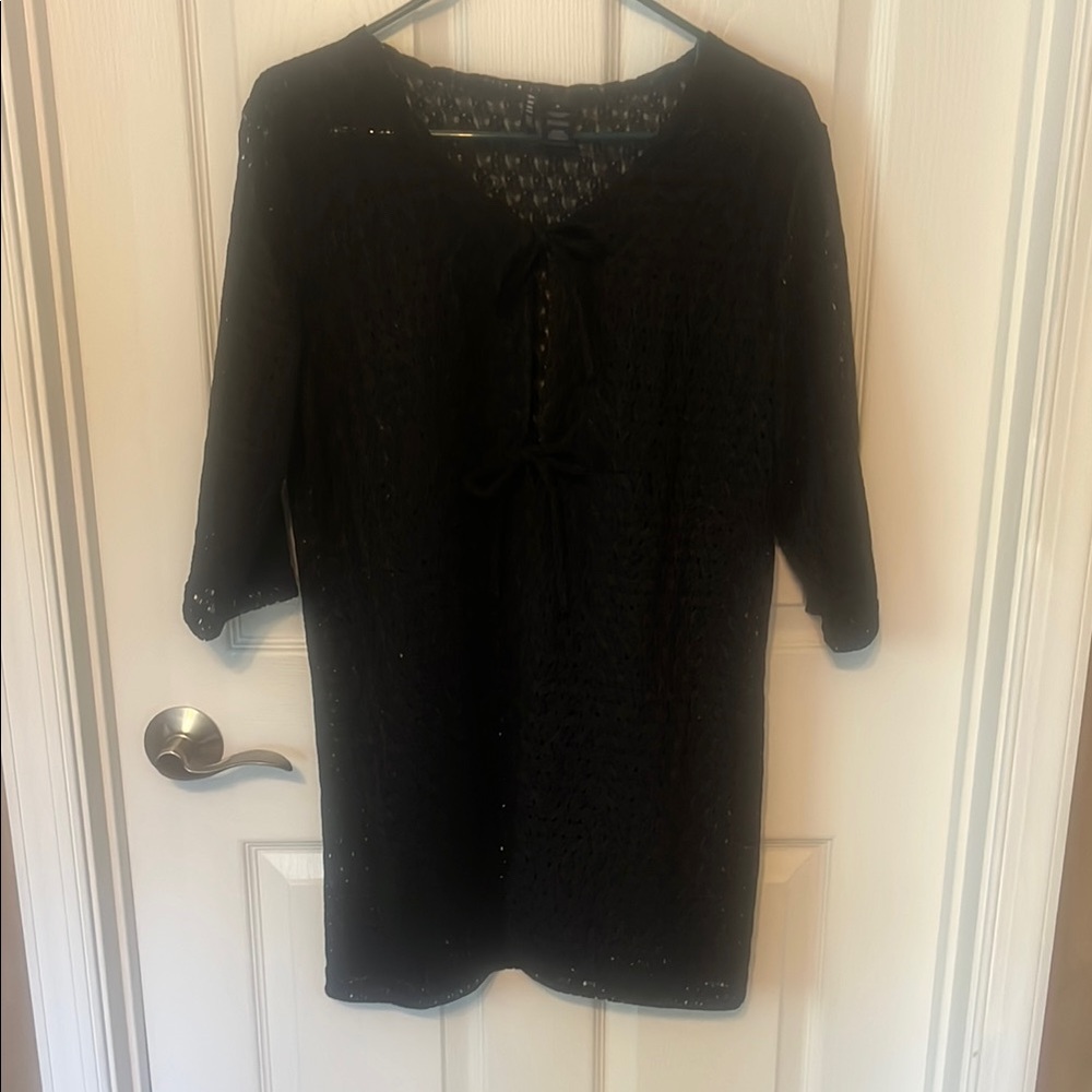 Anne Cole Black Lace Cover-Up